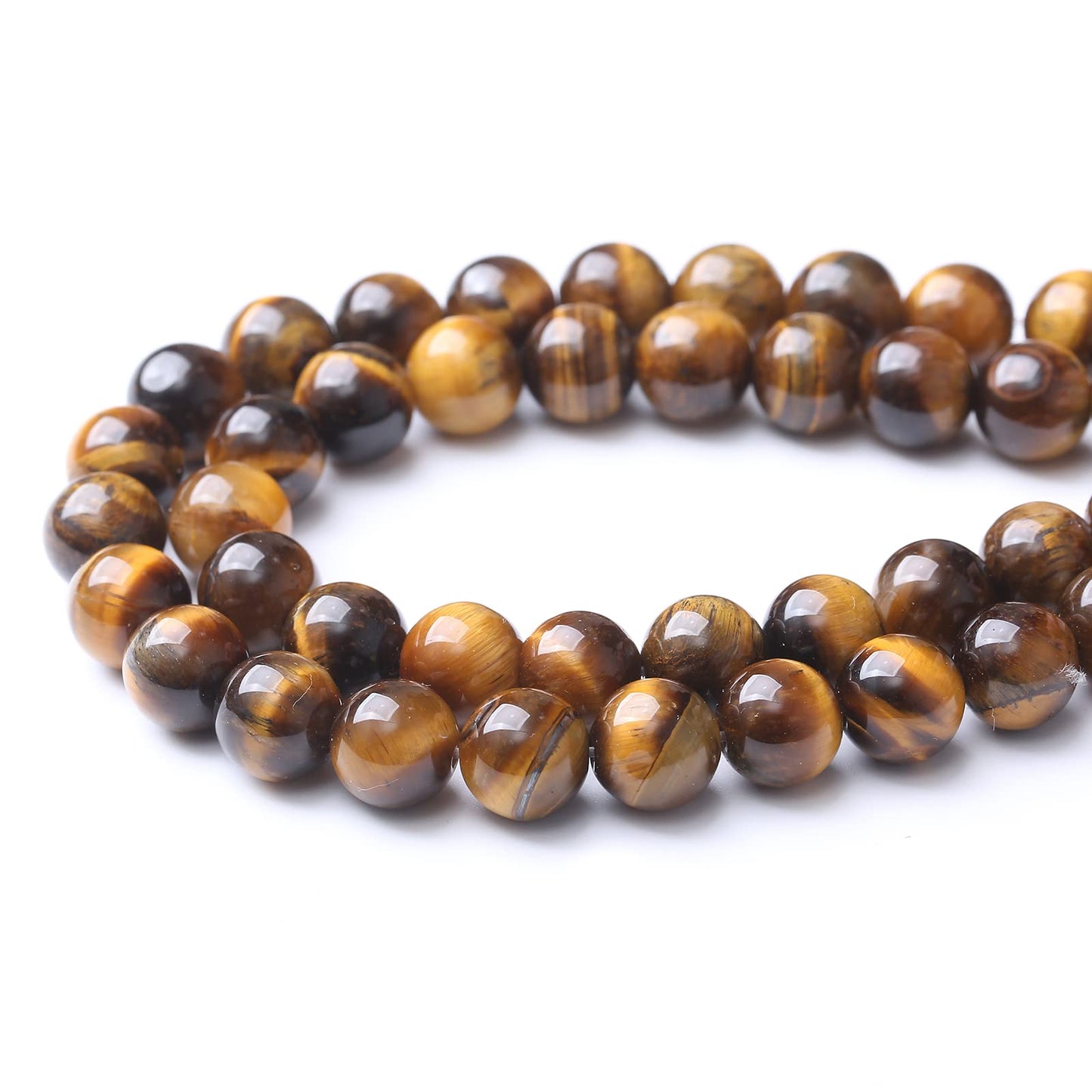 6mm 60pcs AAA Yellow Tiger Eye Gemstone Beads Natural Round Loose Crystal Energy Stone Healing Power for Jewelry Making 1 Strand 15" (6mm, Yellow Tiger Eye Stone)