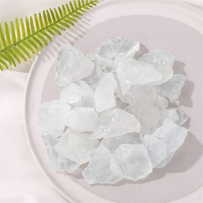 Clear Quartz Bulk Natural Healing Crystals Raw Rough Stones Sets for Cabbing Tumbling Cutting Lapidary Polishing Reiki Crytsal Healing Wire Wrapping Decoration Gemstone 0.45lb