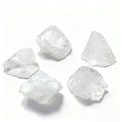 Sulanvi Bulk Raw Citrine Crystals - Beginner DIY Healing Crystal Set, 0.6-1.2” Natural Unpolished Gemstones for Terrarium, Meditation, Tarot, Grids, Aroma Stone, 0.45lb (Clear Quartz-L)