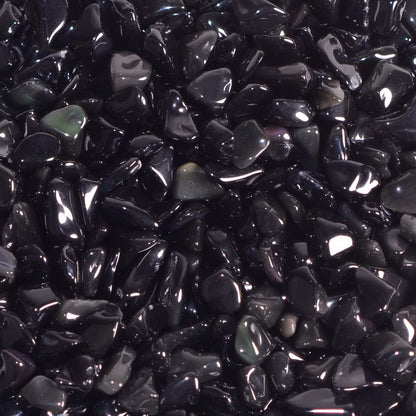 Natural Rainbow Obsidian Polished Chips Crushed Tumbled Stone Crystal Healing Embellishments 100 grams