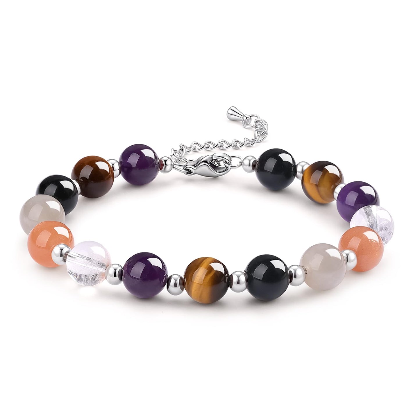 Chakra Bracelet for Women Gift for Bridesmaids, Birthday, YUGA Meditation | 6 Natural Chakra Stones for Energy, Protection & Balance | Crystal Healing Bracelet with Gift Box，new year bracelet