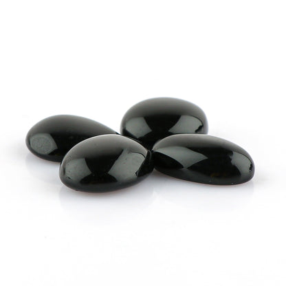 CRYSTALINES 4-5pcs, Wholesale Natural Black Agate Gemstones, Assorted Bulk Flatback Cabochon Stone, Polished Loose Supplies for Jewelry Making, Healing Crystals, Wire Wrap, Gem Collection