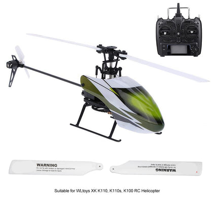 Dilwe RC Helicopter Blades,Lightweight RC Aircraft Propellers Blades Replacement Parts for XK K110 RC Helicopter