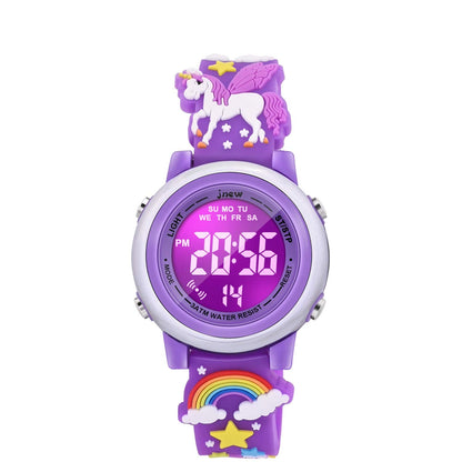 VAPCUFF Kids Toys Age 3-8, Toddler Watches for Girls - Unicorn Purple Xmas Gift