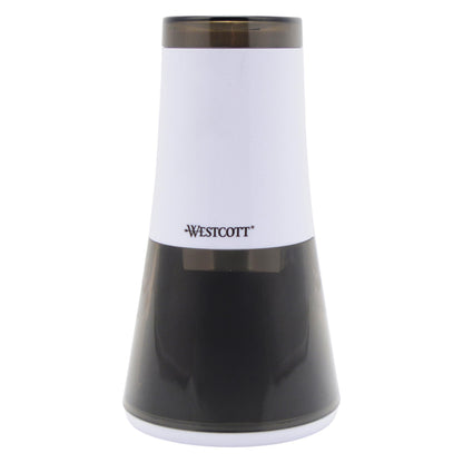 Westcott iPoint Curve Electric Pencil Sharpener, White