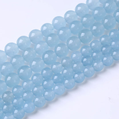 90PCS 4MM Cyanihalite Beads Round Loose Stone Beads for Jewelry DIY Energy Stone Healing Power Bracelet 15"