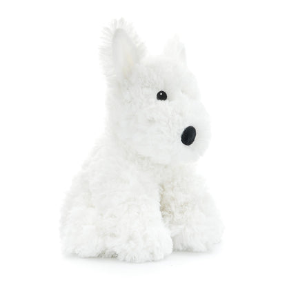 WEIGEDU West Highland White Terrier Dog White Westie Puppy Stuffed Animals Plush Toys for Kids Girls Boys Baby Birthday Bedtime Gift, 12 inches