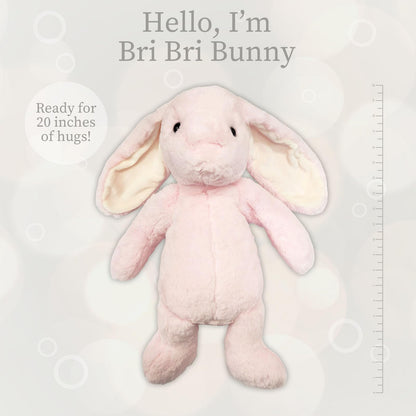 World's Softest Plush Stuffed Animal for Baby, Toddler, Kids, Adults - Adorable Toy Made from Kid-Friendly, Quality Materials - Lushee Rose BriBri Bunny 20"