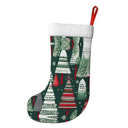 HJKTVDRQ Christmas Trees Print Classic Decorative Socks Stylish Traditional Christmas,Luxurious Gift for Festive Season