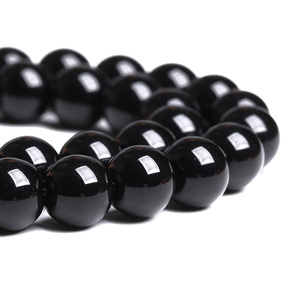 6mm 60PCS Natural Black Onyx Agate Round Loose Spacer Beads for Jewelry Making DIY Craft Bracelet 1 Strand 15"