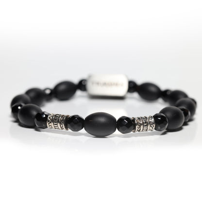 Matte Onyx Bracelet for Men – Premium Handmade Natural Stone Jewelry, Luxury Black Beaded Bracelet, Elegant Gift for Him by Tigranes (Matte Onyx)