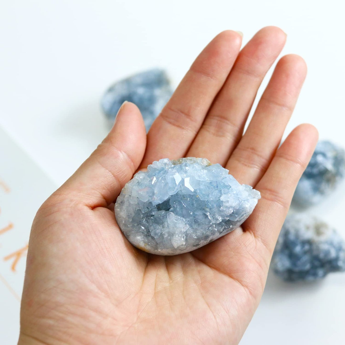 Namzi Celestite Crystals, Crystal Clusters, Raw Crystals, Angelite Crystal, Witchcraft Crystals, Blue Calcite Crystal, Blue Crystal, Witchcraft Supplies, Crystals and Healing Stones(100-150G)