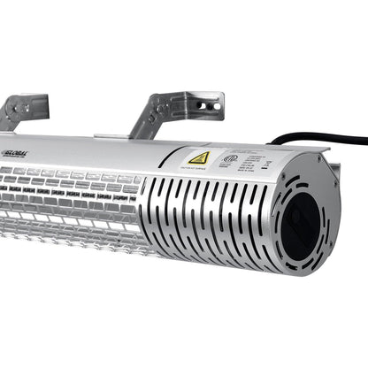 Global Industrial Infrared Patio Heater W/Remote Control, Wall/Ceiling Mount, 1500W, 120V