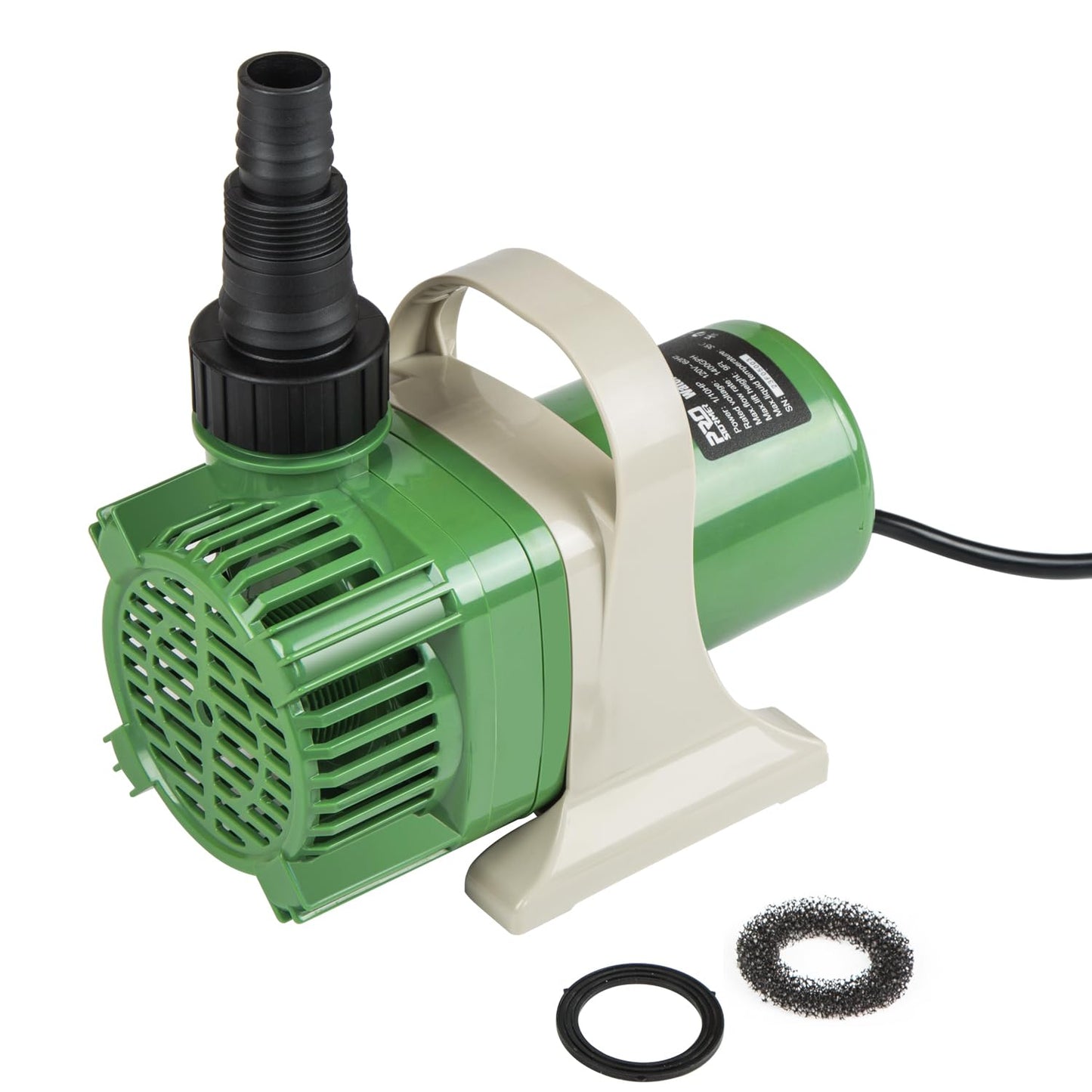 Prostormer 1/10HP Submersible Pond Pump, 3300GPH High Flow Water Pump with 9ft Lift Height, Garden Pumps, for Ponds, Fountains, Waterfalls, Hydroponics, Fish Tanks