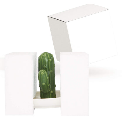 AUTODECO Ceramic Ring Holder Handmade Trinket Dish for Rings Earrings Necklace Organizer Display Great Birthday for Women Green Cactus