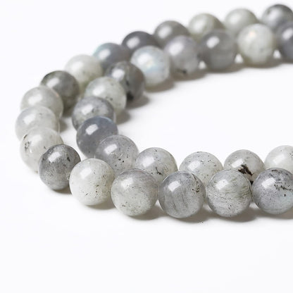 36PCS 10mm Natural Gray Labradorite Stone Beads Larvikite Beads for Jewelry Making for Jewelry Making DIY Bracelet Necklace 15 Inch,Energy Stone Healing Power (10mm, Gray Labradorite)