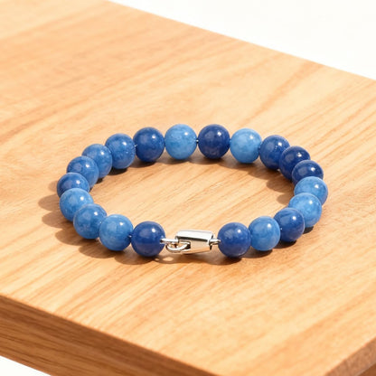 About 45pcs 8mm Natural Stone Beads Kyanite Beads Crystal Gemstone for Jewelry Making, DIY Bracelet Necklace
