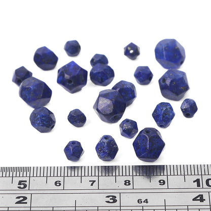 BEADIA Faceted Natural Lapis Lazuli Stone Round Beads 8mm 36cm/Strand for Jewelry Making