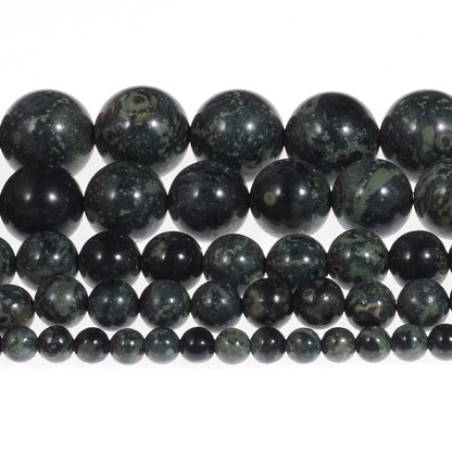 10mm Natural New Kambaba Jasper Gemstone Round Loose Beads Crystal Stone Bracelet Necklace Accessories Crafts for Jewelry Making DIY,1 Strand 15"