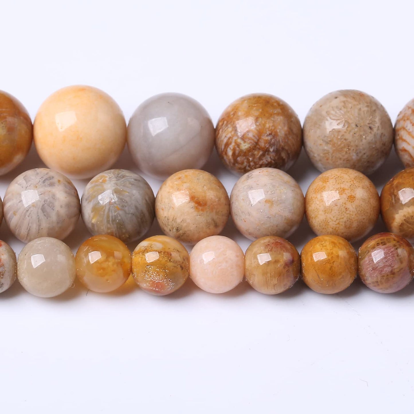 45PCS 8MM Natural Coral Jade Stone Beads Energy Healing Beads for DIY Jewelry Bracelet Necklace Making for Jewelry Making15Inch
