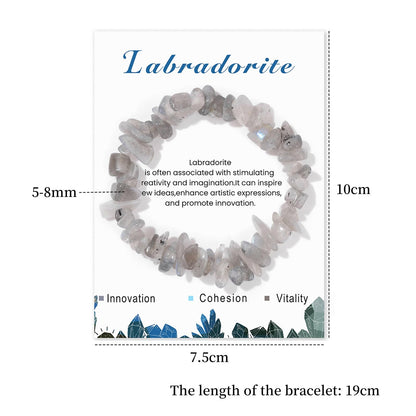 Labradorite Bracelet for Women 5-8mm Raw Labradorite Bracelet Natural Stone Beaded Bracelet Labradorite Crystal Bracelet Healing Bracelets Labradorite Jewelry for Women
