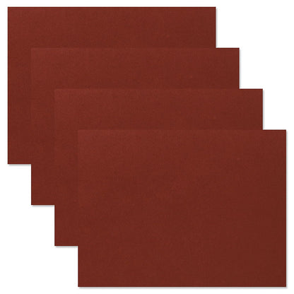 Fine Stationery Plain Burgundy Certificate Folders - Pack of 25, Linen Cover 80 lb. Stock, Folded, Die-Cut Corners, for Office, Business Awards, Graduation, School Diploma Holder, 9-1/2"" x 12""