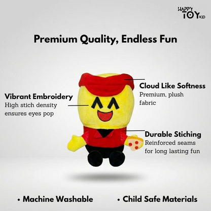 Happy Toy Kid Set of 7 Soft Plush Toys – Fun for Kids, Cuddling, Travel & Playtime Premium Stuffed Toy Collection