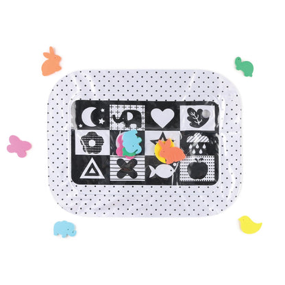 The Peanutshell Tummy Time Water Play Mat for Babies, Girls or Boys - High Contrast Sensory Developmental Toy, Infant Baby Floor Toys Games, Baby Essentials Must Haves - Montessori