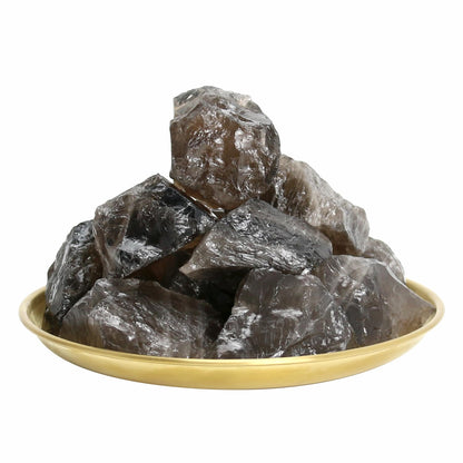 Smoky Quartz Crystals, Bulk Crystals, Crystals and Healing Stones, Rocks for Tumbling, Amathesis Crystal, Raw Crystals Bulk, Calcite Crystal for Decoration, Wicca, Reiki, Chakra and Energy(1LB)