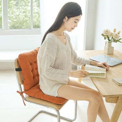 Yuthsona Desk Chair Cushion with Ties Office Seat Cushion Non-Slip Comfort Dorm Pad for Dorm, Desk, Dining Chair, Floor Sitting