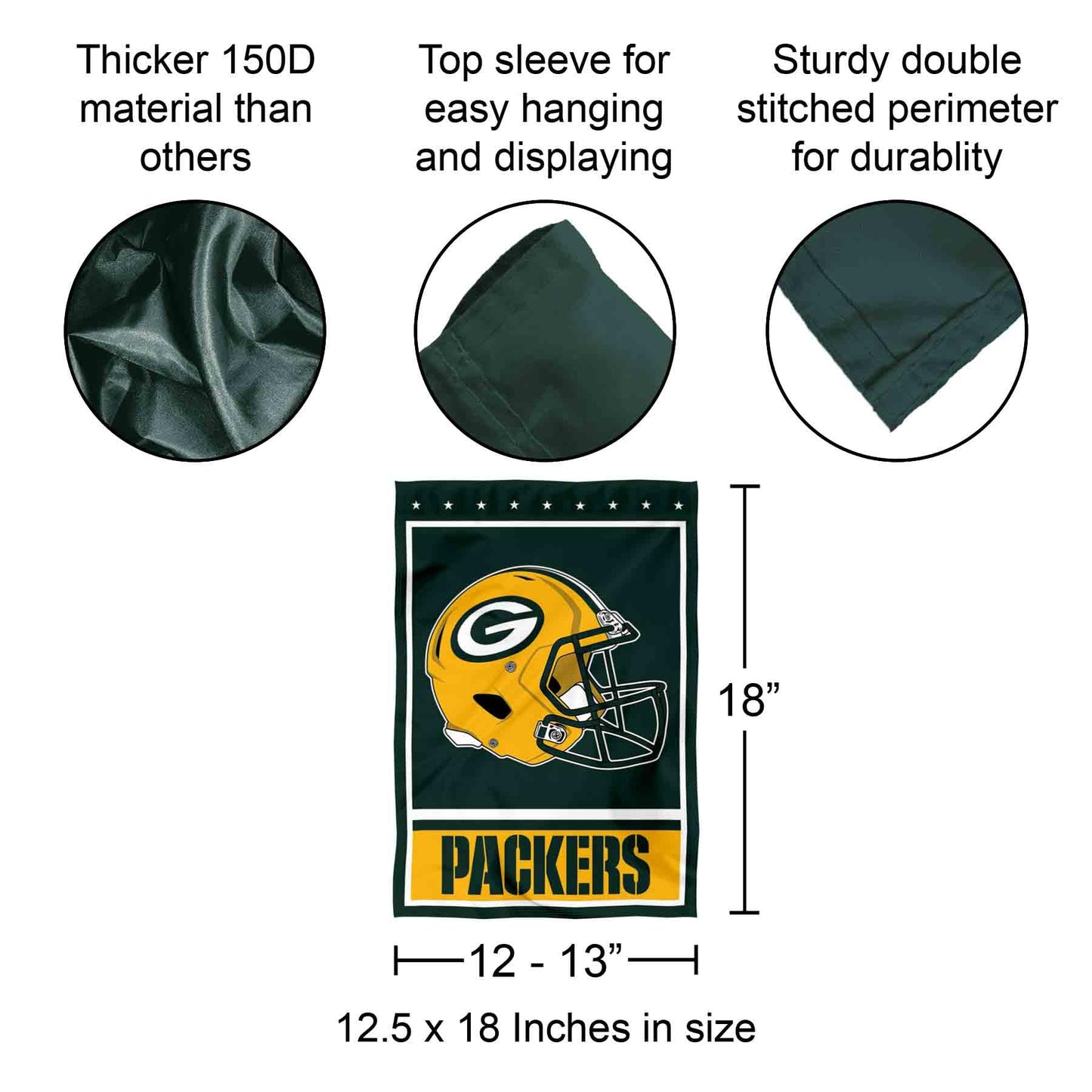 Green Bay Packers Decorative Yard Garden Flag