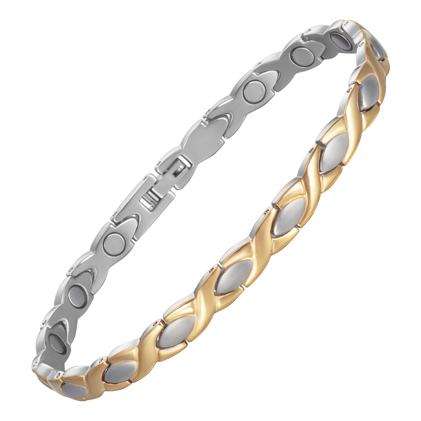 MagVIVACE Magnetic Stainless Steel Anklet for Women, Ankle Bracelet with 3500 Gauss Magnet, Health Jewelry