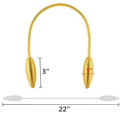 SWTOOL 2-Pack Curtain Holdbacks Curtains Tiebacks Home Decorative Window Drape Twist TieBacks Random Modelling Curtain Holdbacks (Gold)