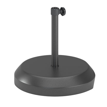 California Umbrella 75 Lb. Weighted Concrete Premium Free Standing Patio Umbrella Base, Fits Up to 1.5" Diameter Umbrella Pole, Hammertone Gray
