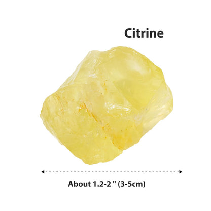 Apengshi Citrine Raw Crystals 2PCS Natural Rough Rocks Healing Crystal and Stones DIY Raw Stones Meditation Fountain Garden Home Decor
