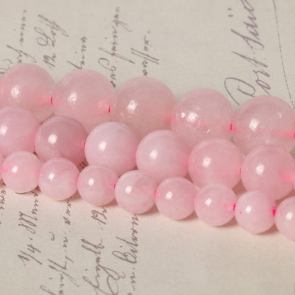 About 60pcs 6mm Natural Stone Beads Rose Quartz Beads Crystal Gemstone for Jewelry Making, DIY Bracelet Necklace