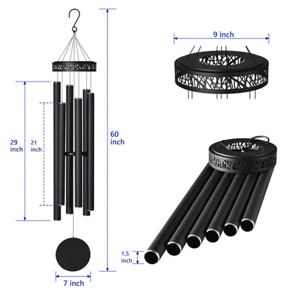 60" Extra Large Wind Chimes for Outside Deep Tone, Sympathy Gifts Memorial Wind Chimes Outdoor Clearance, Church Chime for Garden,Yard,Patio & Lawn