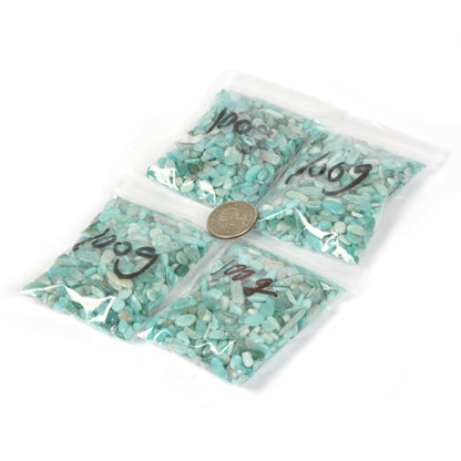Natural Brazilian Amazonite Polished Chips Crushed Tumbled Stone Crystal Healing Embellishments 100 grams