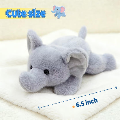 PEACH CAT Elephant Stuffed Animal Cute Plushies Small Plush Toys Birthday Gifts for Girls Boys Kids