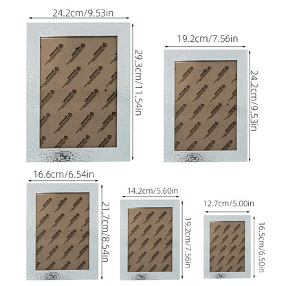 Modern Photo Frame for Wall & Desk Display, Durable Frame for Family Photos, Decorative Picture Frame Set for Home & Office, Easy to Use(Silver 3.5x5in)