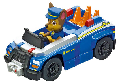 Carrera First Paw Patrol - Slot Car Race Track - Includes 2 Cars: Chase and Marshall - Battery-Powered Beginner Racing Set for Kids Ages 3 Years and Up, Multi