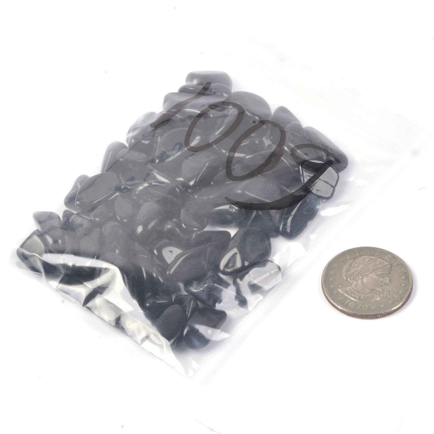 Natural Large Black Tourmaline Polished Chips Crushed Tumbled Stone Crystal Healing Embellishments 100 grams