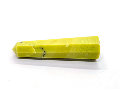 WholesaleGemShop 3 Inch Gemstones SERPENTINE Obelisk Tower Jumbo Facet Aura Rock Crystal Natural Polished Earth Wand Spirit