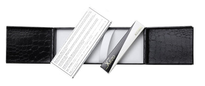 Xezo Incognito Brass Ballpoint Pen in Purple Metallic Color, Diamond-Cut Engraved, Serial, Platinum Plated Parts (Incognito Purple B-2)