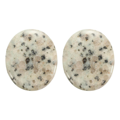 MECCANIXITY 2 Pcs Thumb Worry Stone for Anxiety, Tianshan Blue Stone Relief Crystals Hand Thumb Stones Pocket Gems Natural Polished for Yoga Meditation Relief
