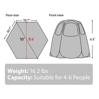 Alvantor Pop Up Canopy for Commercial Activity - Vendor Booth Event Tent - 10x10 - Camping Gazebos - Beige