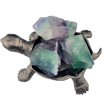 3-5Pcs Natural Raw Crystals 1''-2'' Rough Rainbow Fluorite Rocks for Tumbling Polishing Cabbing Gemstones Crystals and Healing Stones for Wicca Reiki,Fountian Rocks for Decorations (Rainbow Fluorite)