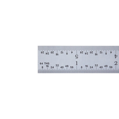 PEC Tools 6” Machinist Rule, Spring Tempered Steel Rule with Satin Chrome Finish, 3/64" Thick x 3/4" Wide, Rigid Metal Ruler with Inch Graduation(3R), High Precision Measuring Tool, Made in USA
