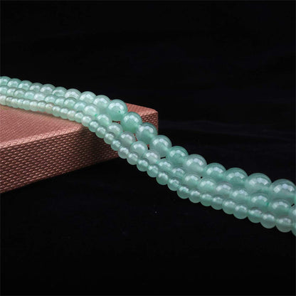 ICAI Beads 10mm Natural Green Aventurine Stone Round Loose Stone Beads for Jewelry Making DIY Crafts Design 1 Strand 15" APPR.34-36pcs
