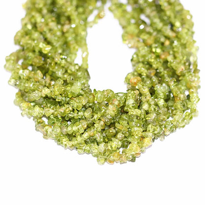 PLTbeads Gemstone Chips Natural Green Peridot Lazuli 3-5mm Healing Crystals Waist Bracelets Necklace Kit Irregular Stone DIY Crafts Design Jewelry Making Approxi 32 inch